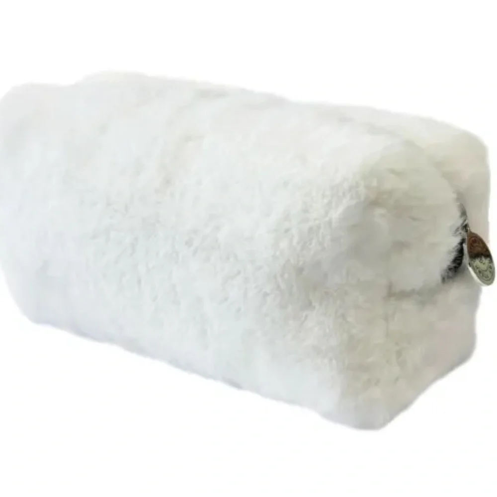 NIB by Terry White Faux Fur Makeup Pouch x 2